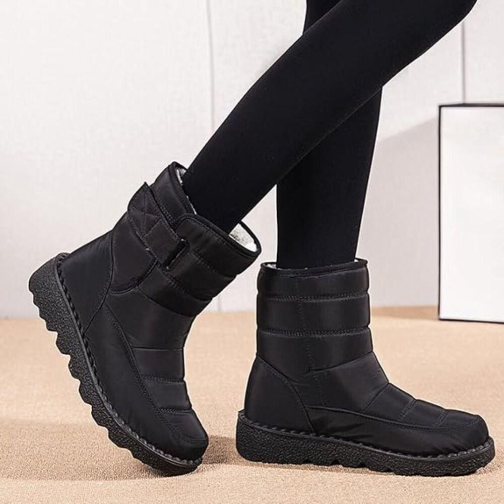 WCXTY Brand NEW Black Quilted warm Winter Snow Rain Boots US 10